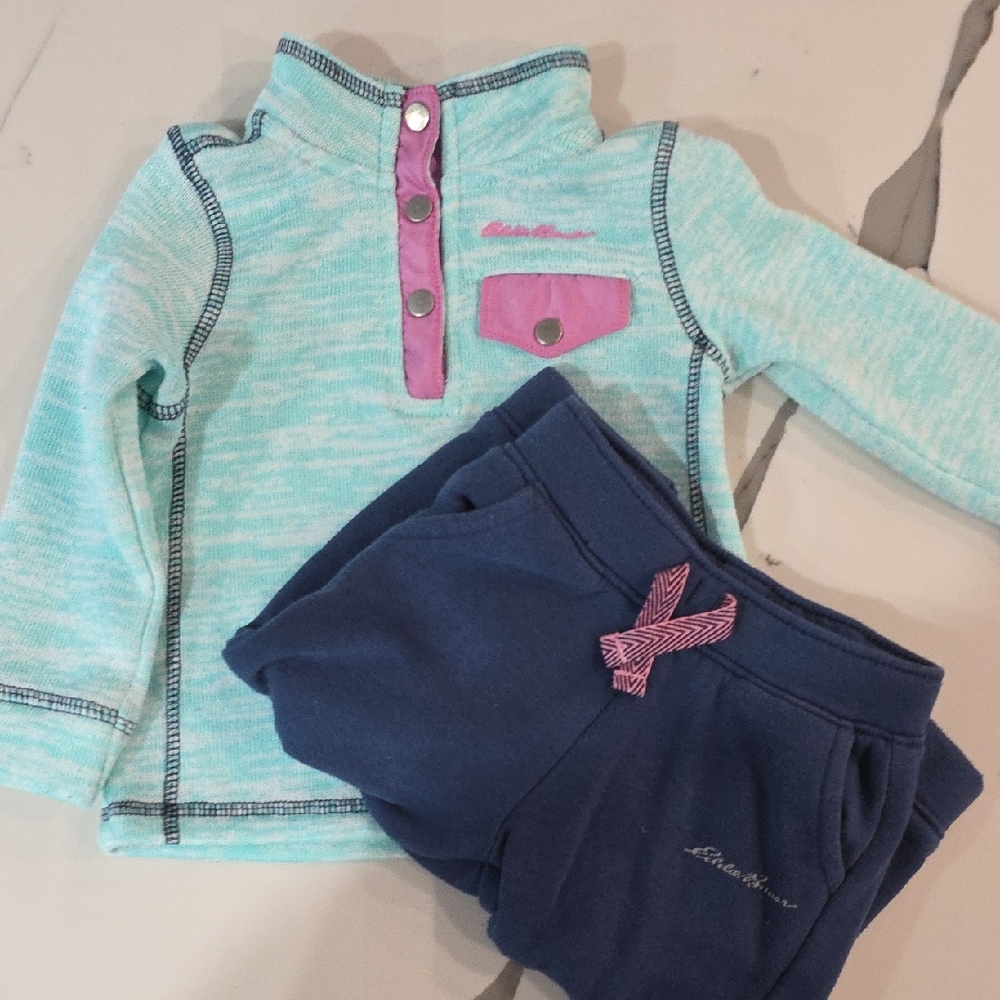 Eddie Bauer Kids Matching Set - Aqua and Navy
